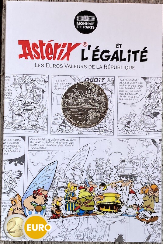 10 euro France 2015 - Asterix égalité Gladiator - in coincard