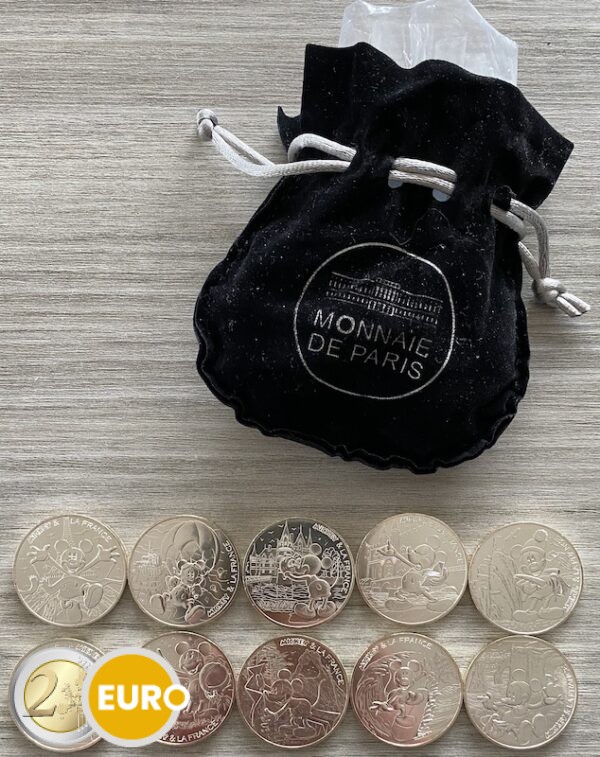 10 x 10 euro Frankrijk 2018 - Mickey en Frankrijk - in buidel