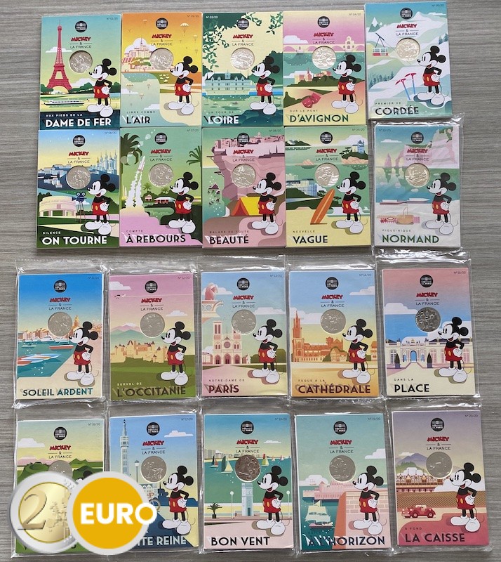 20 x 10 euros France 2018 - Mickey et la France - en cartelette