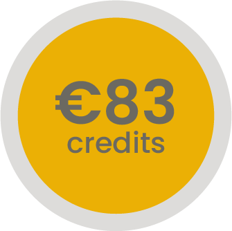 83 euros sur votre compte client (-3,6%)
