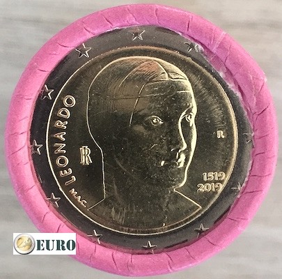 Rouleau 2 euros Italie 2019 - Leonardo da Vinci - édition limitée