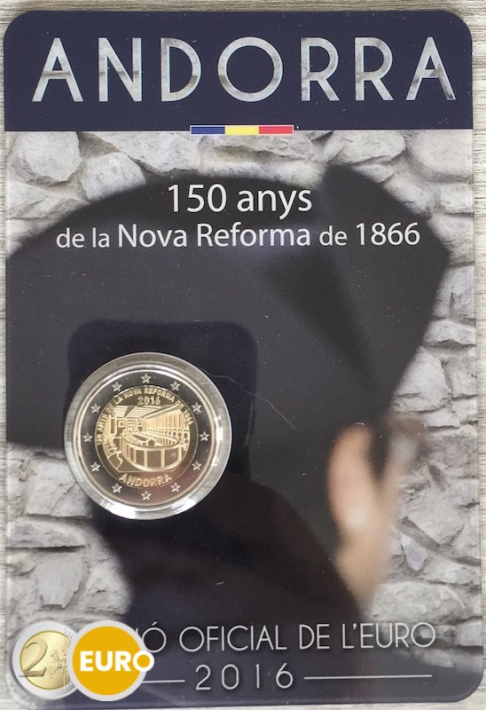 2 euros Andorre 2016 - Plan de Réforme BU FDC Coincard