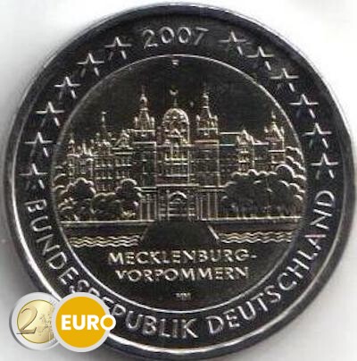 Allemagne 2007 - 2 euro F Mecklembourg-Poméraine occidentale UNC