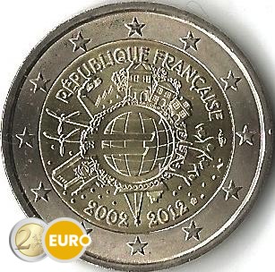 2 euro France 2012 - 10 ans euro UNC