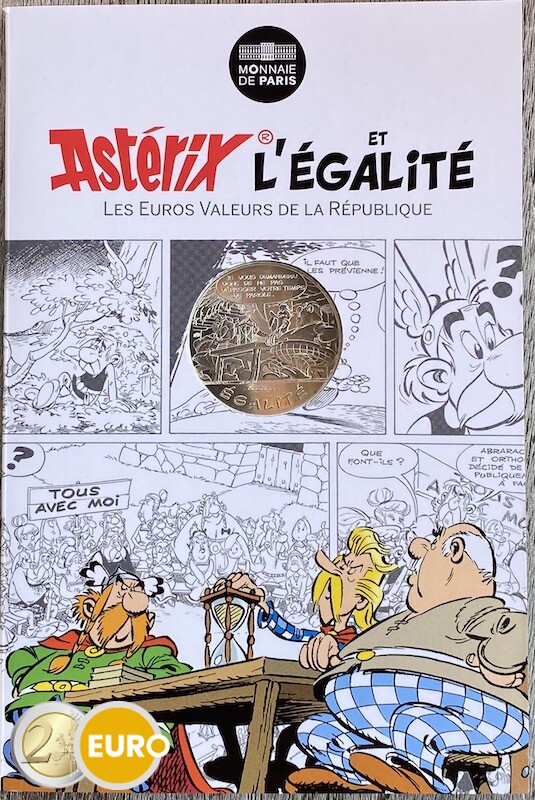10 euros France 2015 - Asterix égalité Le Cadeau de César - en cartelette