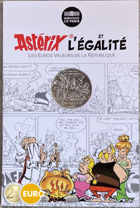 10 euros France 2015 - Asterix égalité Le Devin - en cartelette