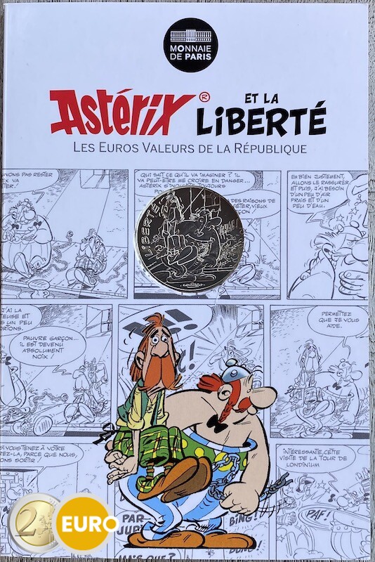 10 euro France 2015 - Asterix Liberté In Britain - in coincard