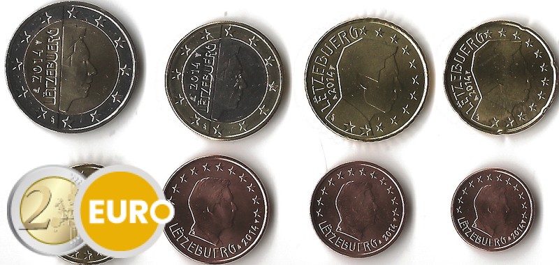 Euro set UNC Luxembourg 2014