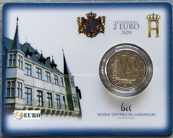 2 euros Luxembourg 2020 - Charles de Luxembourg BU FDC Coincard