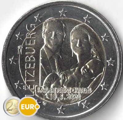 2 euros Luxemburgo 2020 - Carlos de Luxemburgo UNC