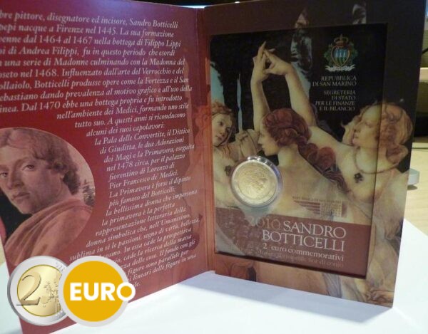 2 euros Saint-Marin 2010 - Sandro Botticelli BU FDC