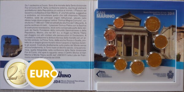 Série euro BU FDC Saint-Marin 2014