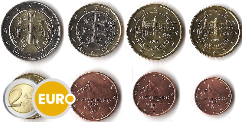 Série euro UNC Slovaquie 2009