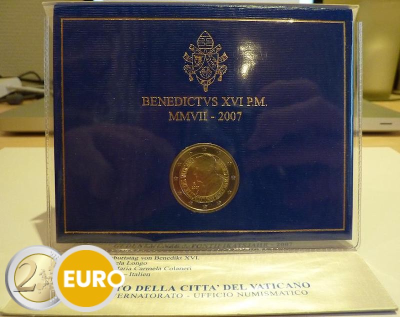 2 euros Vatican 2007 Pape Benoît XVI BU FDC | 2eurocommemorative.fr
