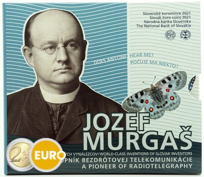 Série euro BU FDC Slovaquie 2021 - Jozef Murgas