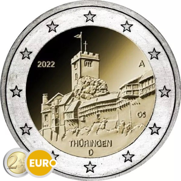 2 euros Allemagne 2022 - F Thuringe UNC