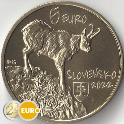 5 euros Slovaquie 2022 - Chamois UNC