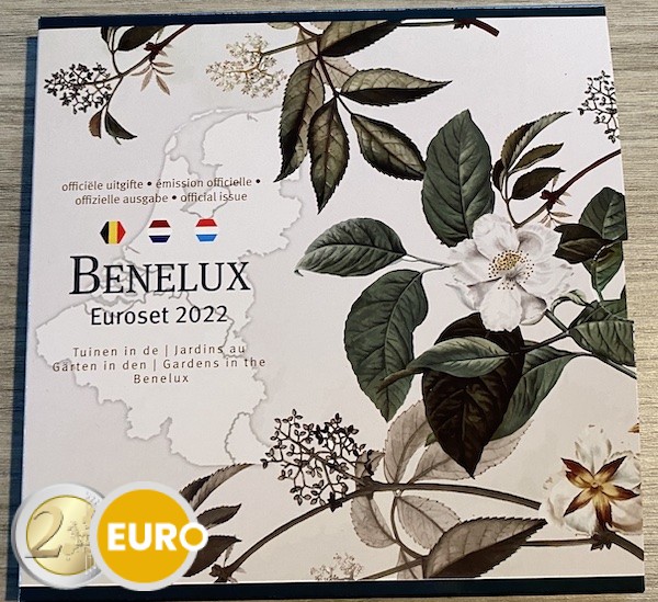 Série en euro BU FDC Benelux 2022 Jardins