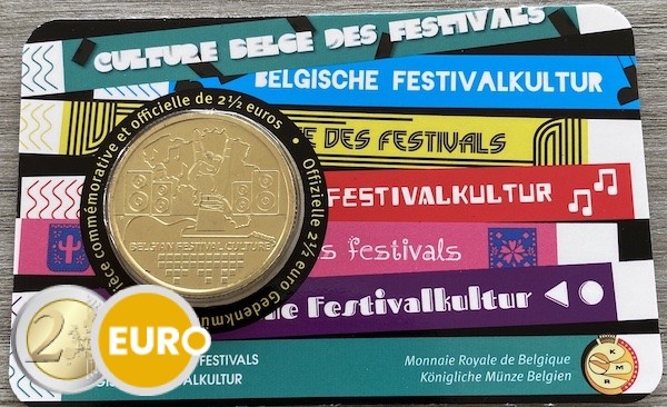 2,50 euros Belgique 2023 - Culture des festivals BU FDC Coincard FR