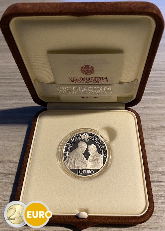 10 euros Vaticano 2023 - Benedicto XVI BE Proof Plata