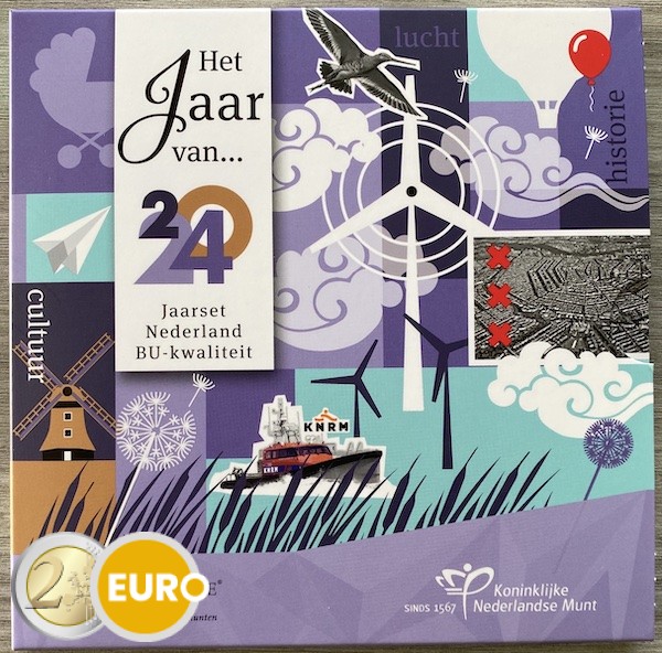 Série euro BU FDC Pays-Bas 2024 l'air