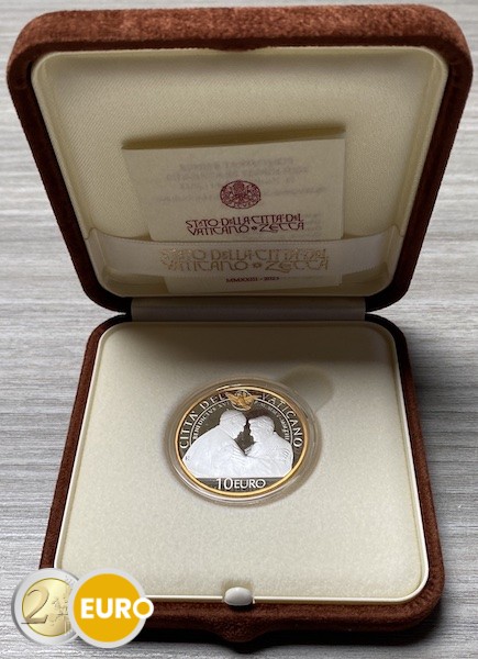 10 euros Vaticano 2023 - Benedicto XVI BE Proof Plata oro