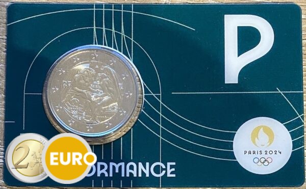 2 Euro Frankreich 2024 - Herkules und der Ringkampf - Notre Dame Stgl. Coincard