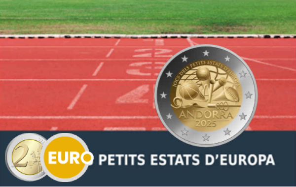 2 euros Andorre 2025 - Jeux des petits États d'Europe BE Proof