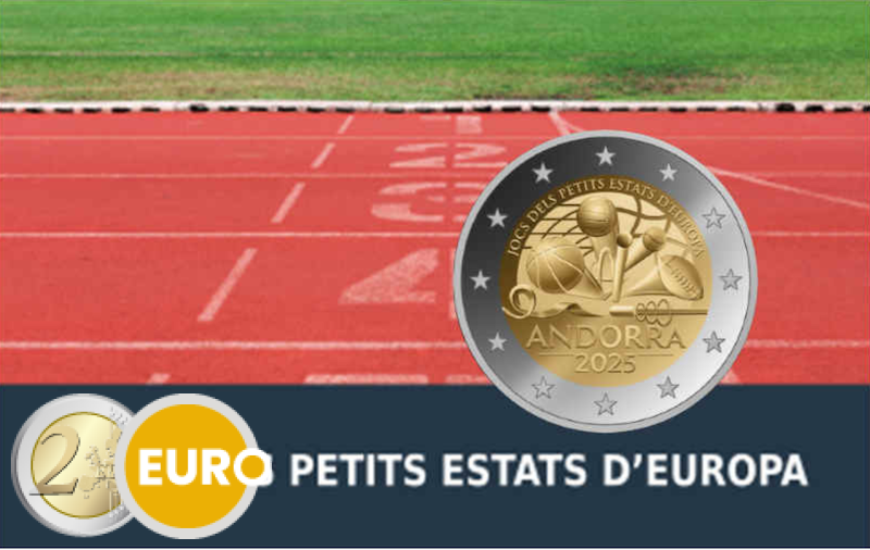 2 euros Andorre 2025 - Jeux des petits États d'Europe BE Proof