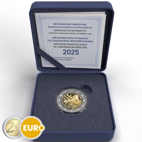 2 Euro Griechenland 2025 - Laskarina Bouboulina PP