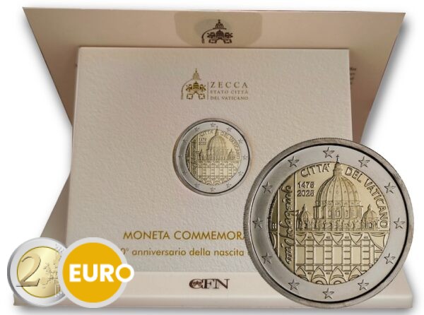 2 euros Vatican 2025 - Michel-Ange Michelangelo BU FDC