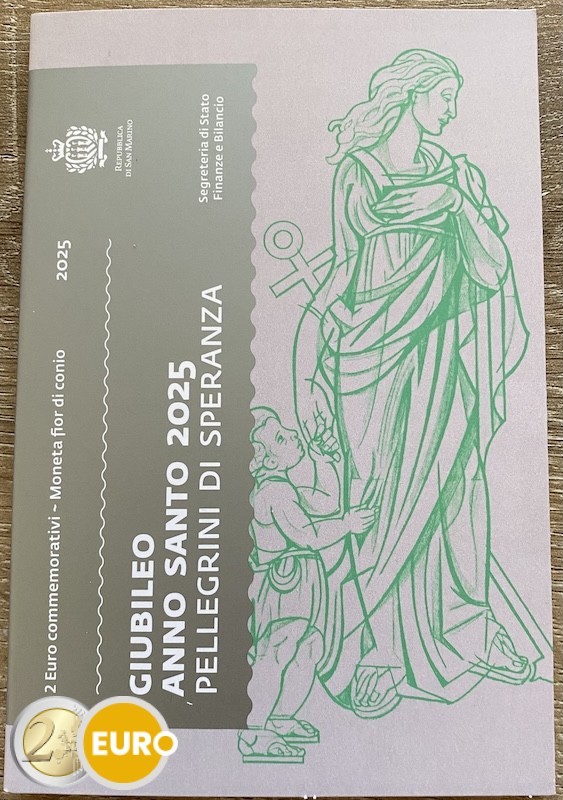 2 euros Saint-Marin 2025 - Année Sainte Jubilé BU FDC