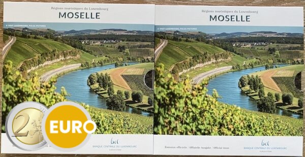 Serie de euro BU FDC Luxemburgo 2025 Mosela + 2 euros Enrique + 2 euros Declaración Schuman foto
