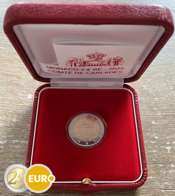 2 euro Monaco 2025 - Oud leengoed Carladès BE Proof