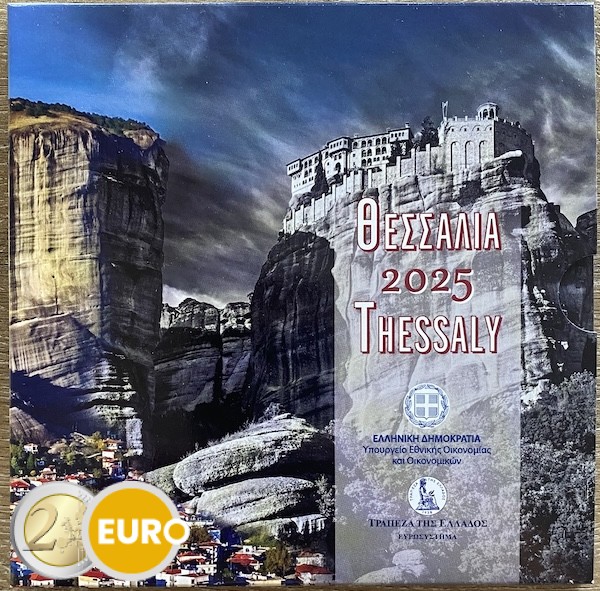 Série euro BU FDC Grèce 2025 Thessalie