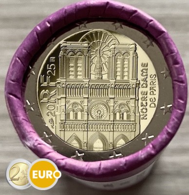 Rouleau 2 euros France 2025 - Notre Dame de Paris UNC