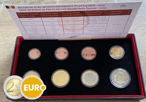 Euro set BE Proof Belgie 2025
