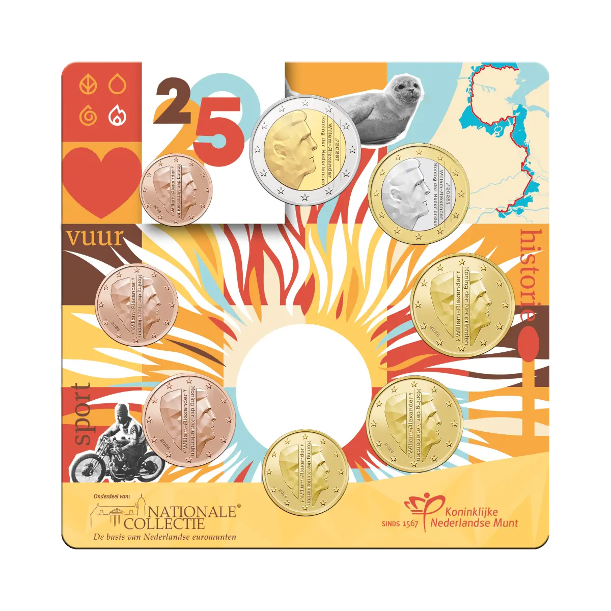 Série euro UNC Pays-Bas 2025