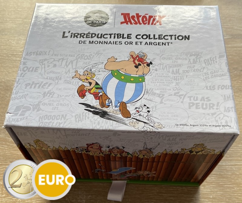 9 x 10 Euro Frankreich 2022 - Asterix UNC Silber - Band 1 + Sammelbox