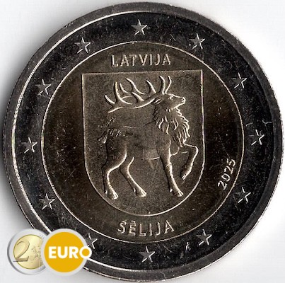 2 euros Lettonie 2025 - Armoiries de Sēlija UNC