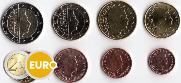 Série euro UNC Luxembourg 2025