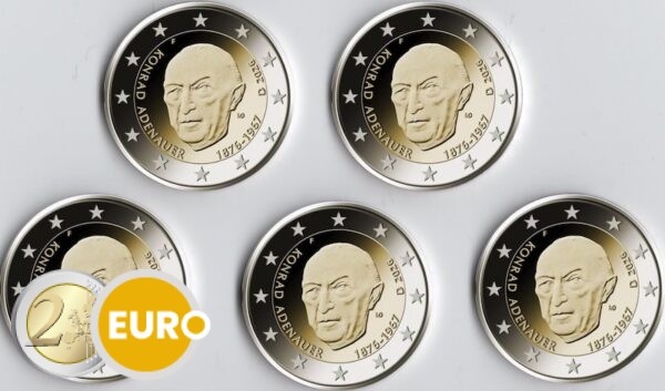 2 euros Allemagne 2026 - ADFGJ Konrad Adenauer UNC