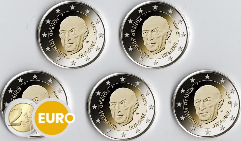 2 euros Allemagne 2026 - ADFGJ Konrad Adenauer UNC