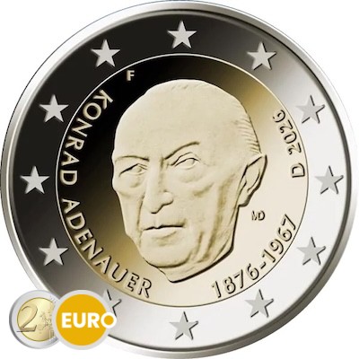 2 euros Allemagne 2026 - Konrad Adenauer UNC