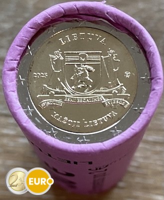 Rouleau 2 euros Lituanie 2025 - Mažoji Lietuva