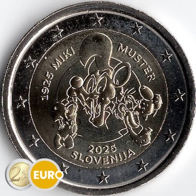 2 euros Slovénie 2025 - Miki Muster UNC