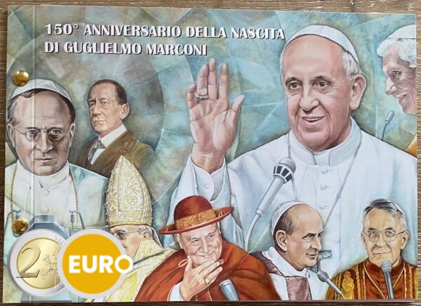 2 euros Vatican 2024 - Marconi BU FDC Lettre Numis