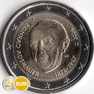 2 euros Allemagne 2026 - Konrad Adenauer UNC