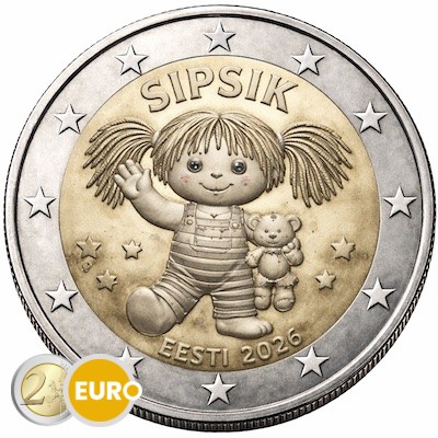 2 euros Estonie 2026 - Sipsik UNC