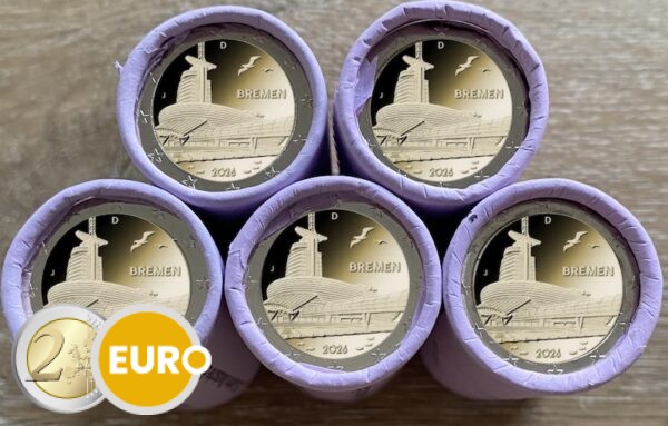 Rouleaux 2 euros Allemagne 2026 - ADFGJ Brême Maison du climat